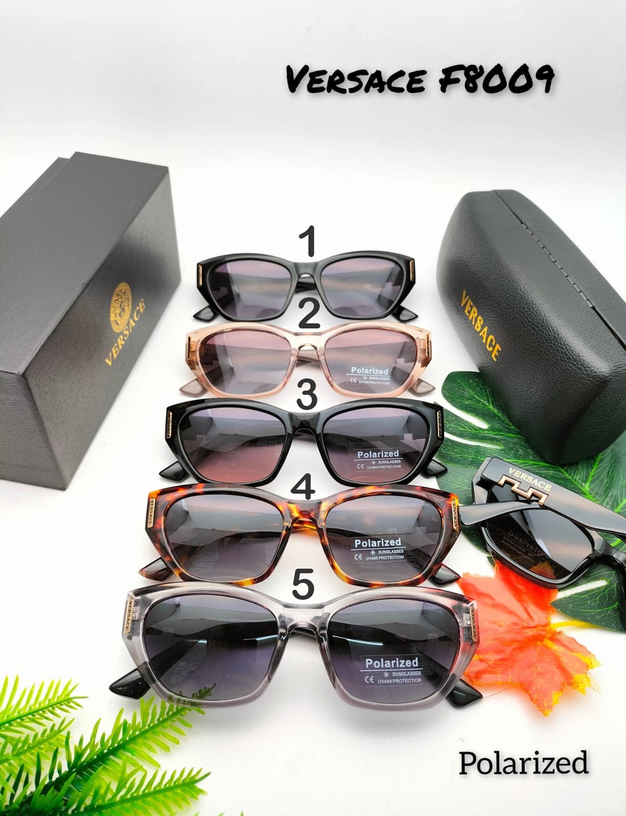 Kacamata Fashion Wanita Versace F8009 Lensa Polarized