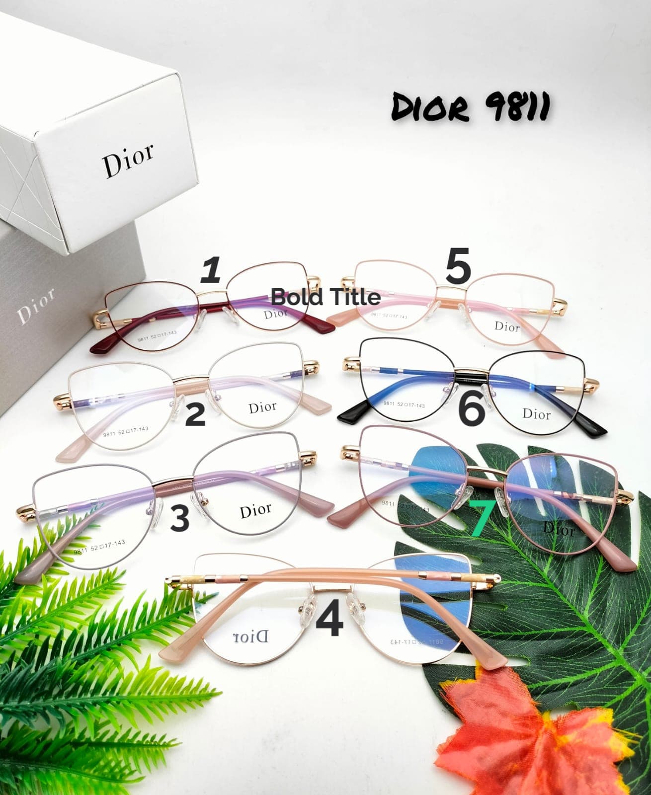 Frame Kacamata Dior 9811 For Ladies